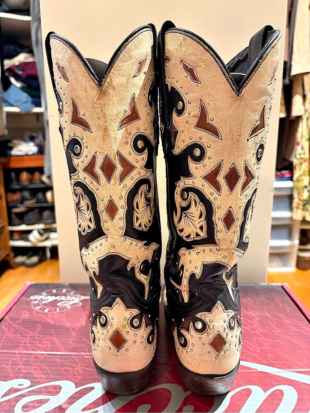 Lucchese Western Leather Boots US 8 B - Picture 3 of 7